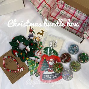 Christmas hair glitter bundle box