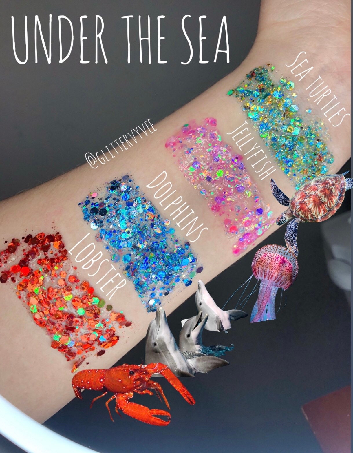 Hair glitter gel