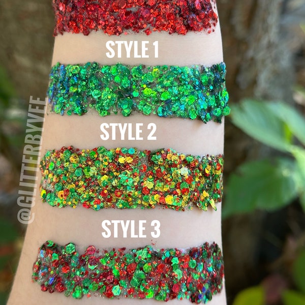 Christmas hair glitter gel