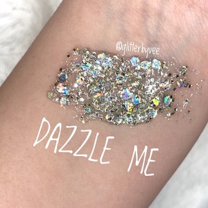 Glitter hair gel