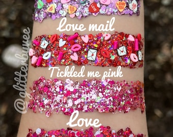 Valentines hair glitter gel