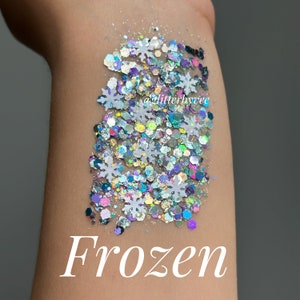 Frozen hair glitter gel