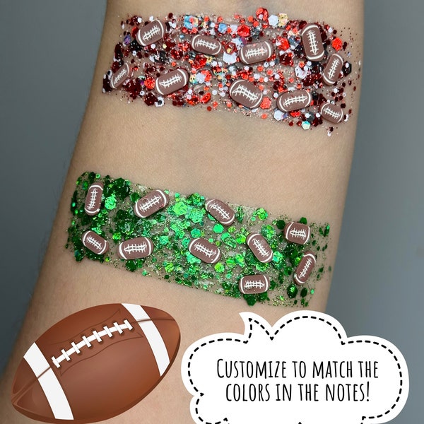 Football hair glitter - cheerleading/sports