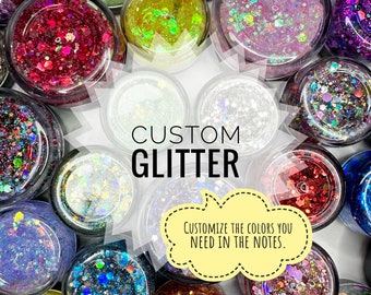 Custom hair glitter gel - cheerleading/school colors/dance/party/birthday
