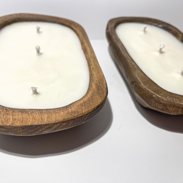 Dough bowl soy wax candle