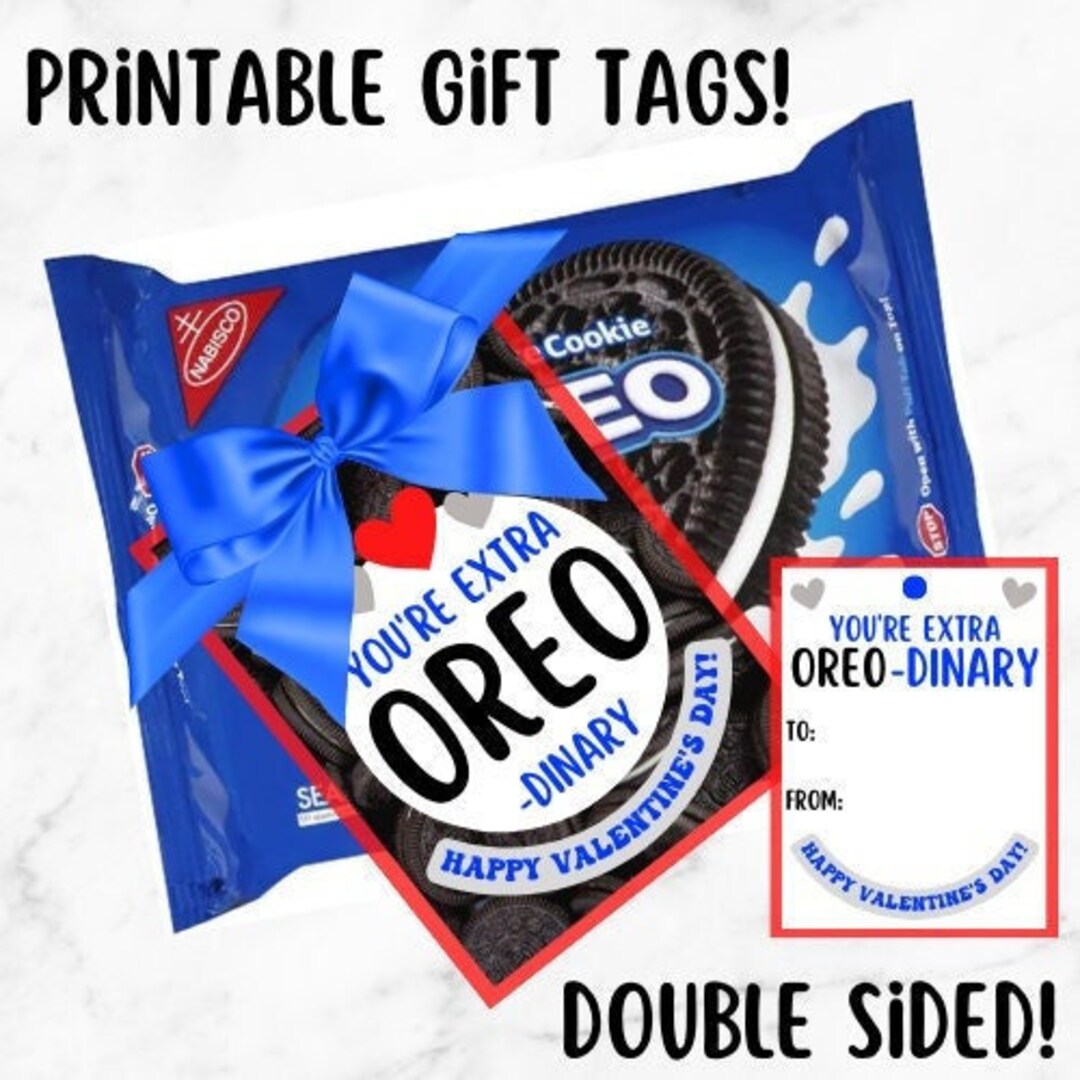Extra Oreo-dinary Valentine Gift Tag - Etsy