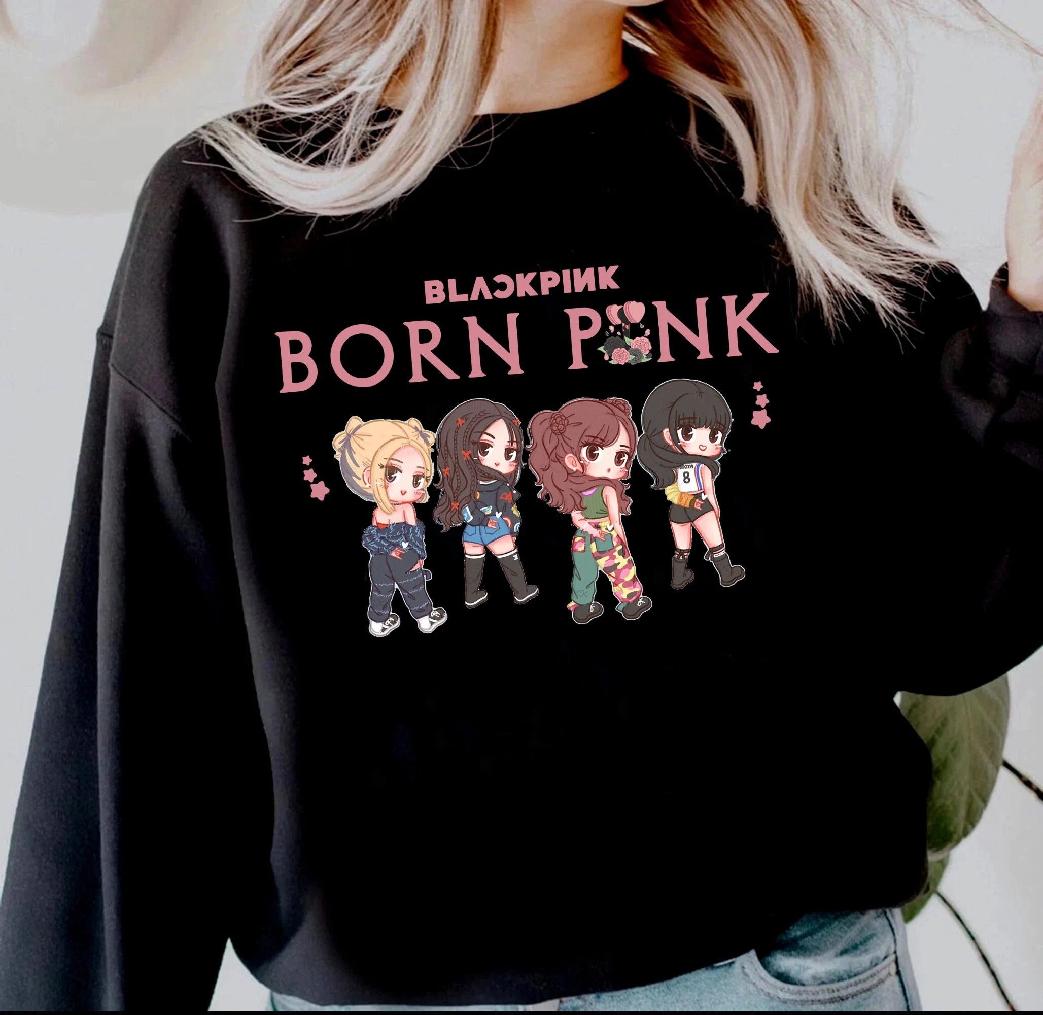 Sudadera Blackpink Tour Mundial Born Pink Concierto 2022 Vintage Unisex