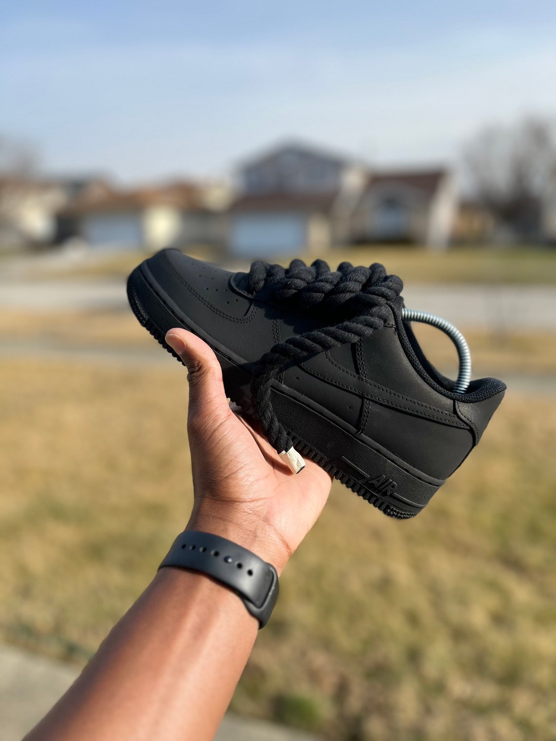 matte black airforces