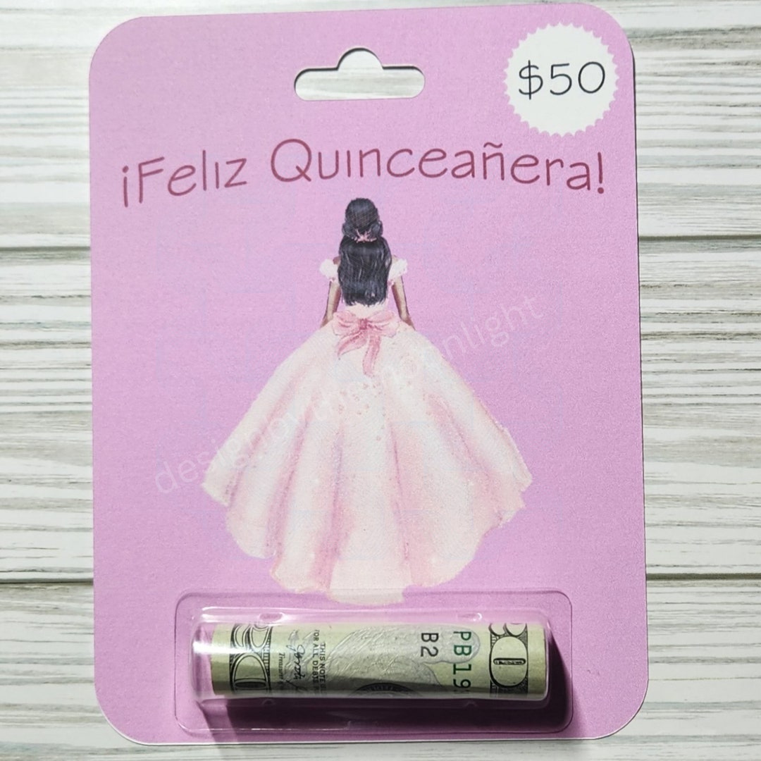 Feliz Quinceañera Money Holder Spanish 15th Birthday Celebration Cash