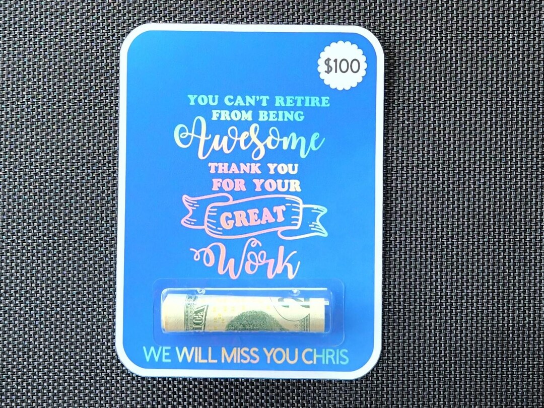Retirement Money Card - Congratulations Cash Holder Gift - Etsy