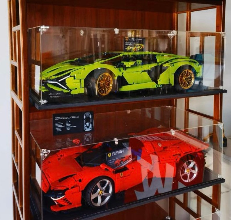 Large Acrylic Display Case Clear Dustproof Storage Box lego Etsy