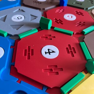 3D Printed Interlocking Game Board: Full Color, 3-4 Players (3D STL ...