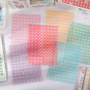 Heart Glitter Alphabet Stickers