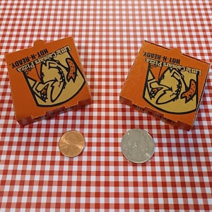 Faveur de fête miniature de boîte à pizza Little Caesars
