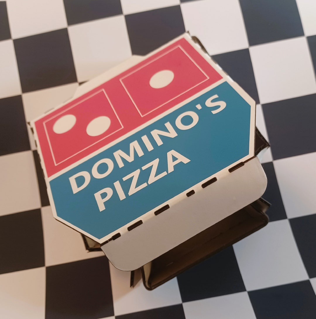 Domino's 13 Playhouse Pizza Box Tiny Food Accessory Etsy