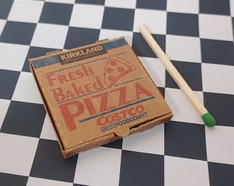 Costco 1:12 Miniature Pizza Box [Pizza Not Included]