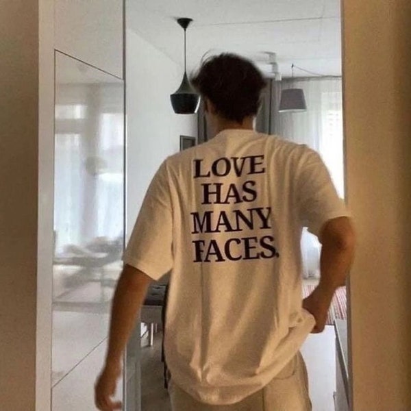 L'amour a plusieurs visages T-shirt unisexe en coton
