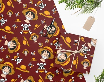 One Piece Anime Wrapping Paper - Etsy