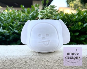 Chimmy Planter / Pencil Holder /  Makeup Brush Container, Planter, Office Desk Supply Decor, Home Decor, Makeup Container