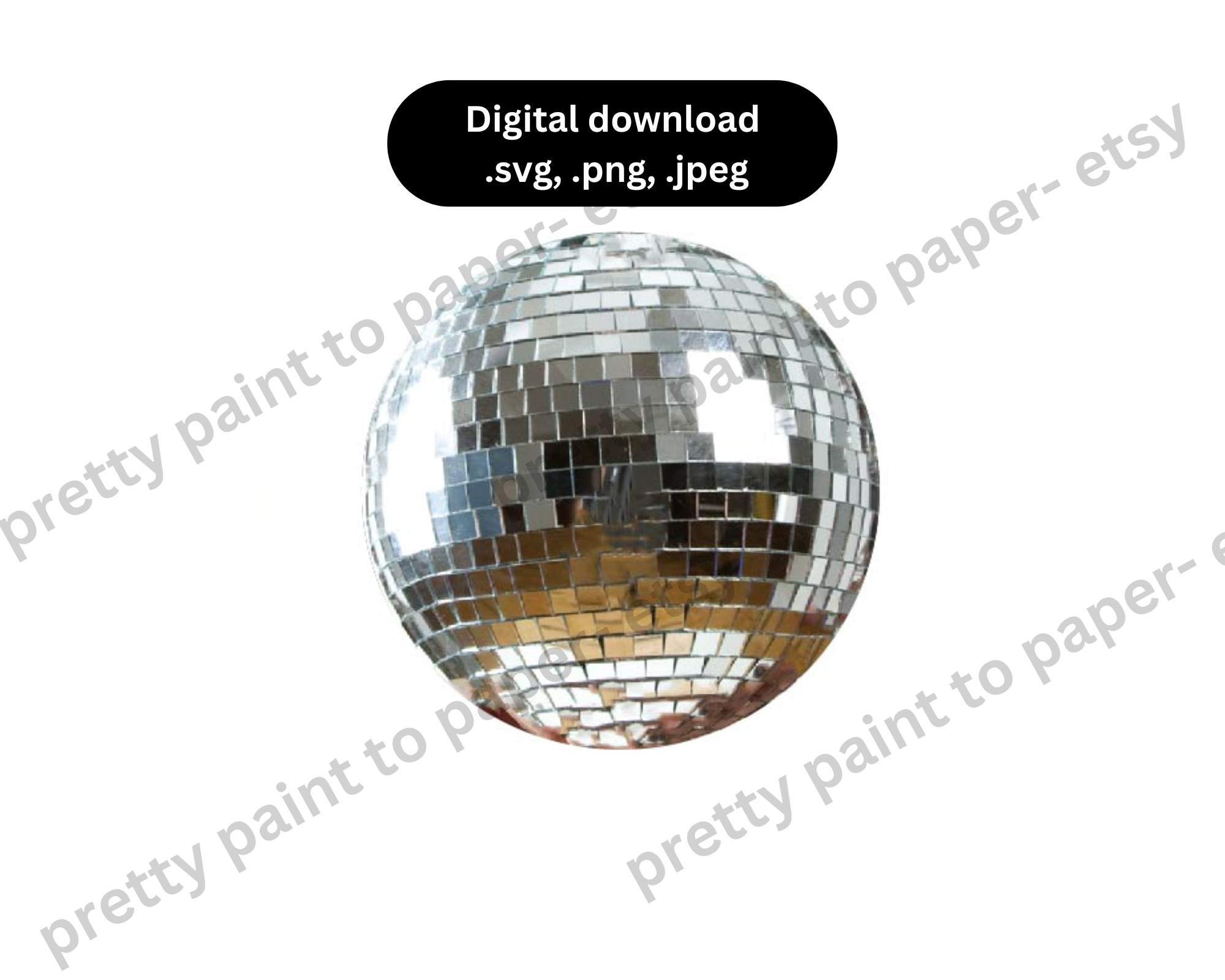 1PC Disco Mirror Light Ball 4, 5, 6, 8, 10, 12, 16, 20 & 2-3/8