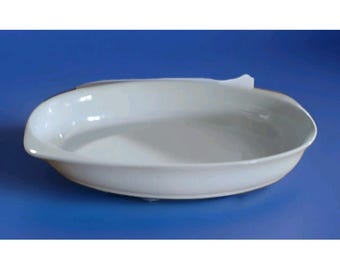 15-inch Pozzani-kookgerei serveerschaal wit keramiek