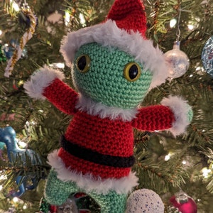 Crochet Grinch Doll: Holiday Decor, Handmade