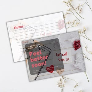 Carte de rétablissement, imprimable, carte de correspondance de rétablissement, téléchargement numérique instantané, carte d'encouragement, après la chirurgie, carte téléchargeable