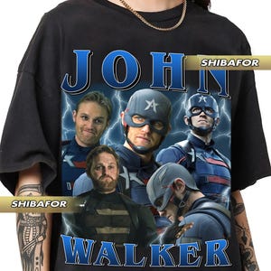 Wyatt Russell as John Walker Retro 90s style Vintage raptee Shirt
