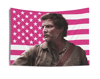 Tapices de pared para interiores con el meme de Pedro Pascal como Joel Miller
