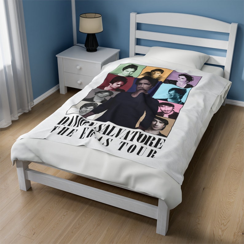 Damon Salvatore the Eras Tour Velveteen Plush Blanket Etsy