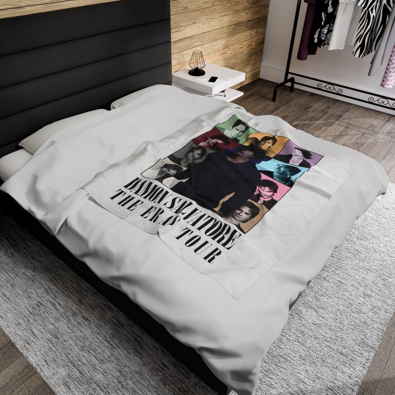 Damon Salvatore the Eras Tour Velveteen Plush Blanket Etsy