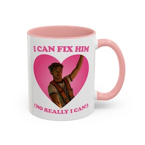 I can fix him Ryan Gosling as Ryland Grace pink heart Accent Coffee Mug (11, 15oz)
