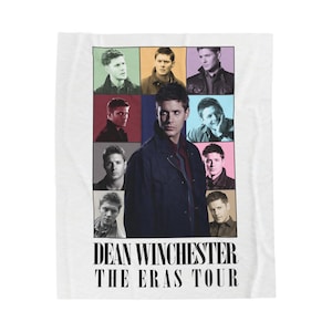 Dean Winchester The Eras Tour Manta de felpa de pana