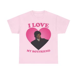 I love my boyfriend Jacob Elordi as Heathcliff pink heart  shirt