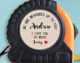 Personalized Tape Measure for Father's Day, Anniversary Gifts for Him, Fathers Gifts for Husband/Boyfriend/Male BF, Custom Tape Measure