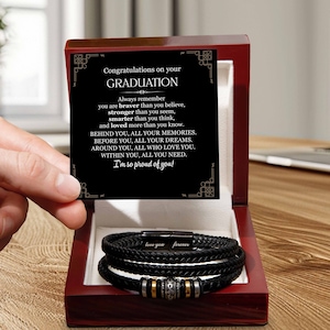 Graduation bracelet for him best sale