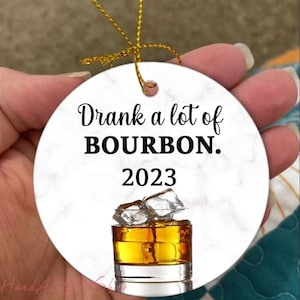 Bourbon Ornament, Bourbon Whiskey Gift 2024, Whiskey Ornament for Christmas, Bourbon Lover Gift, Kentucky Gift, 2024 Ornament Exchange
