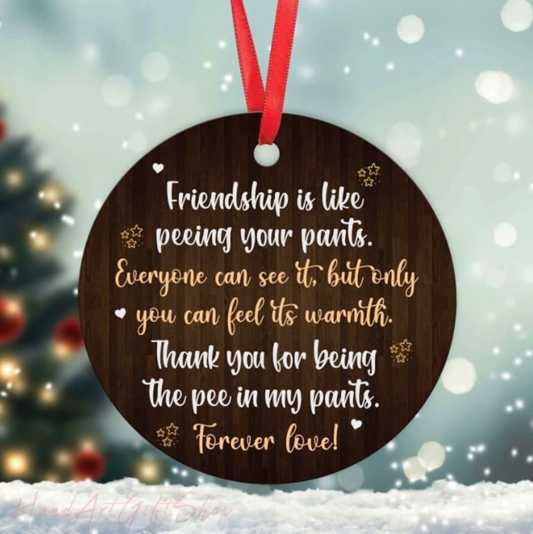 BYRON HOYLE Weihnachtsornament 'Friendship' - Porzellan-Schneeflocke Mit Spruch