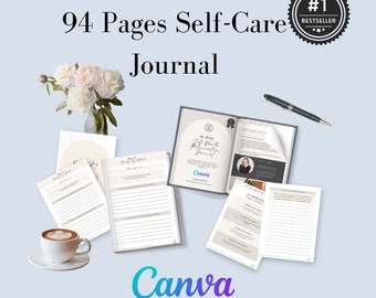 Self-Care Journal Template - Private Practice - Therapist - Psychologist - Counselor - Counsellors - Coach Template - Therapy Template