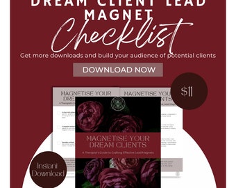 Dream Client Lead Magnet Checklist for Therapists