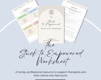 Therapist Coach Worksheet - Empowerment - Confidence - PDF - Instant Download - Procrastination - Psychologist - Counsellor - Coaches - Tool