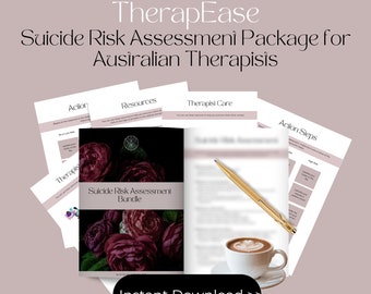 TherapEase: Suicide Risk Assessment Bundle for Therapists | Counsellors | Counselors | Therapy Tools | Therapy Resources | Suicide | Health