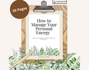 Energy Workbook, Energy Planner, Energetic Business, Energy in Business, Spiritual Business, Wellness Guide, Therapist, Therapist Tools