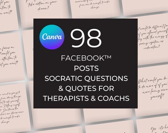 Social Media Post Template Bundle for Therapists to Boost Engagement and Increase Inquiries | Edit in Canva