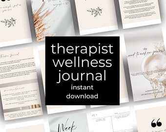 Wellbeing Journal for Therapists to Give to Clients - Therapist Tool - Therapist Resource - Counsellor - Psychologist - Coach