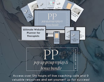 Private Practice Resource Bundle | Replays and Bonuses From the PP Pop-Up Group | Therapist | Psychologist | Counsellor | Social Worker