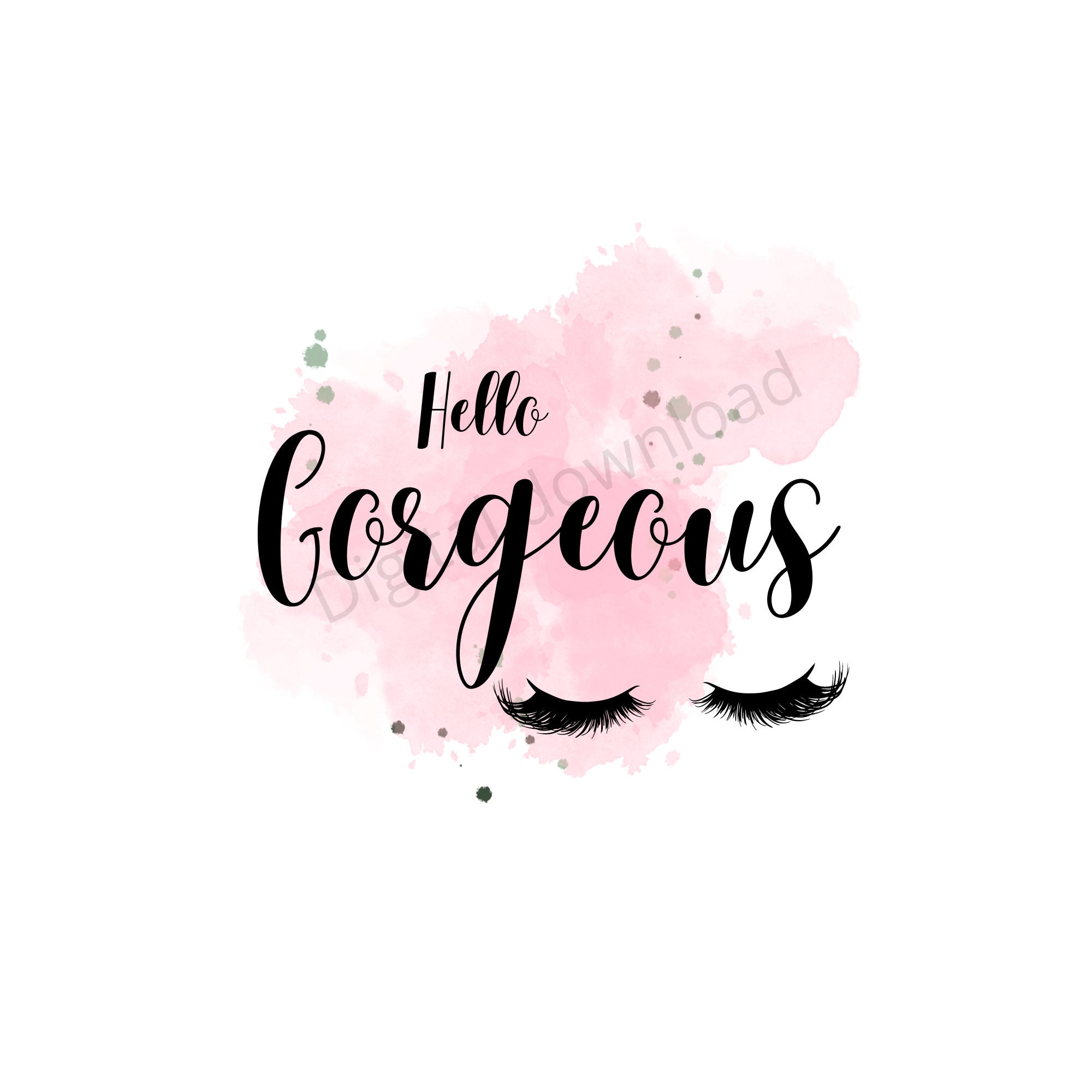 Hello Wall Art Instant Download Etsy