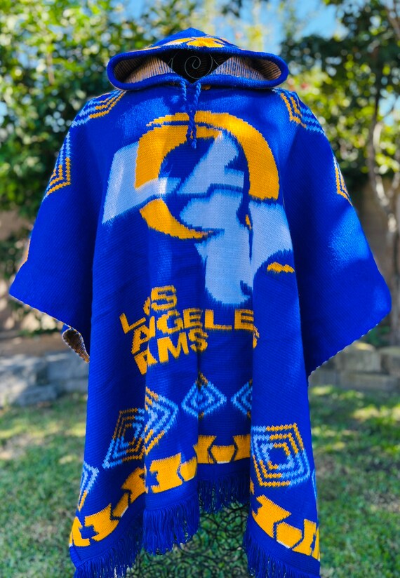 Handcrafted Rams Alpaca Wool Blend Hooded Poncho - Etsy