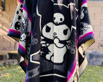 Handcrafted Alpaca Wool Hooded Poncho: Unisex Cape