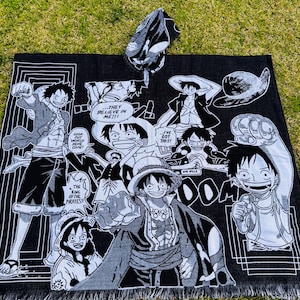 Anime Alpaca Wool Poncho: Unisex Hooded Cape, Exclusive Design
